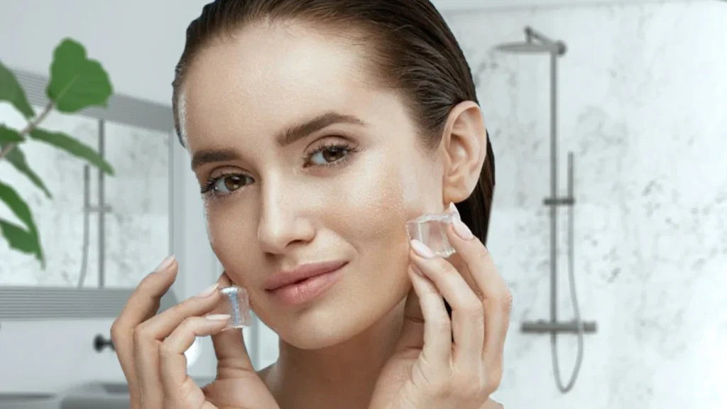 استفاده از غلتک یخی